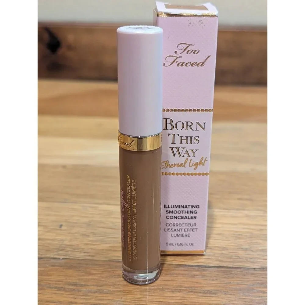 Too Faced Born This Way Ethereal Light Concealer Chocolate Truffle Deep NIB